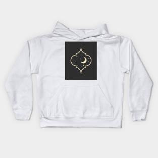 Beautiful Moon and Star Kids Hoodie